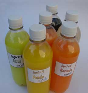 Botellas de jugo