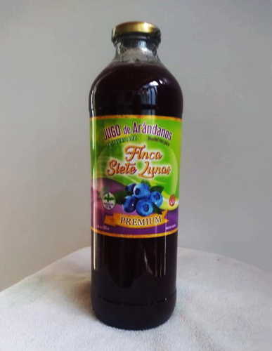 Jugo Frutal Finca Siete Lunas sabor Arándano más Naranja