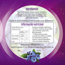 Etiqueta de Ingredientes y Información Nutricional