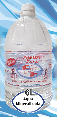 agua Mineralizada de 6 litros